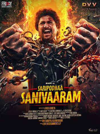 Download Saripodhaa Sanivaaram 2024 Dual Audio [Hindi –Telugu] 